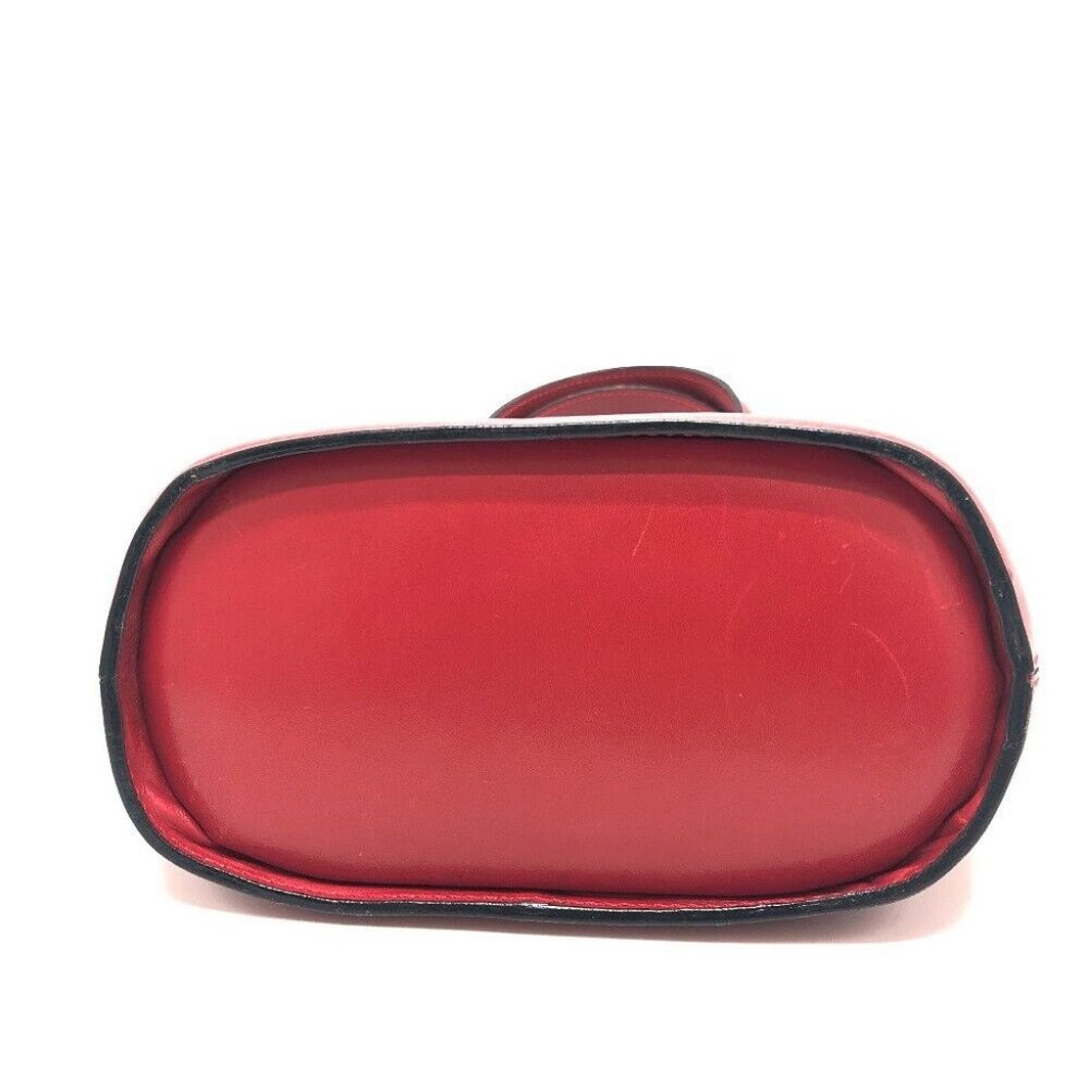 CELINE Mini tote Bag Hand Bag Leather Red - Picture 8 of 12